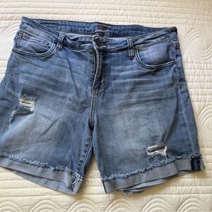 Kut from the Kloth Light Blue Distressed Jean Shorts